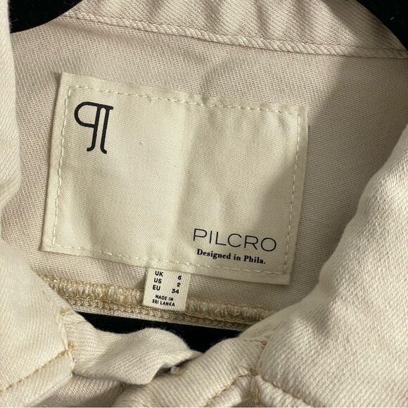 NWT Anthropologie The Kit Utility Romper by Pilcro in Neutral Cream Beige Size 2 - Picture 7 of 9